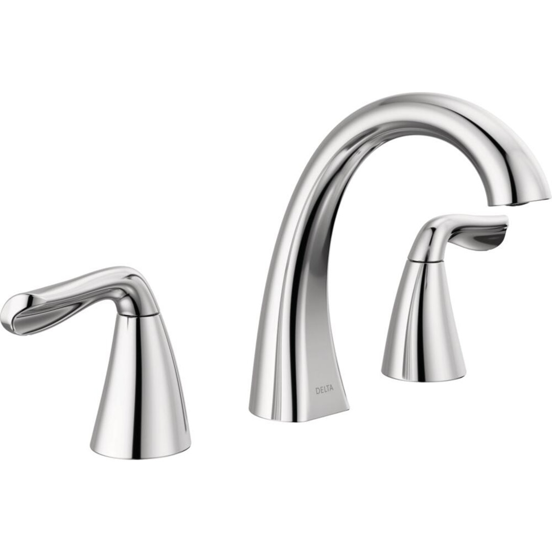Arvo Widespread Bathroom Faucet 3 Hole, 2-handle Bathroom Sink Faucet with Drain Assembly